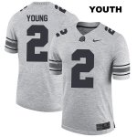 Youth NCAA Ohio State Buckeyes Chase Young #2 College Stitched Authentic Nike Gray Football Jersey RQ20S46OB